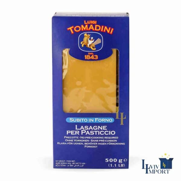 Макарони LASAGNE TOMADINI 500g Semola (12 шт/49 ящ)