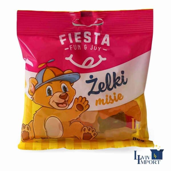 Желейні цукерки FIESTA 80g ведмедик (15 шт/384 ящ)