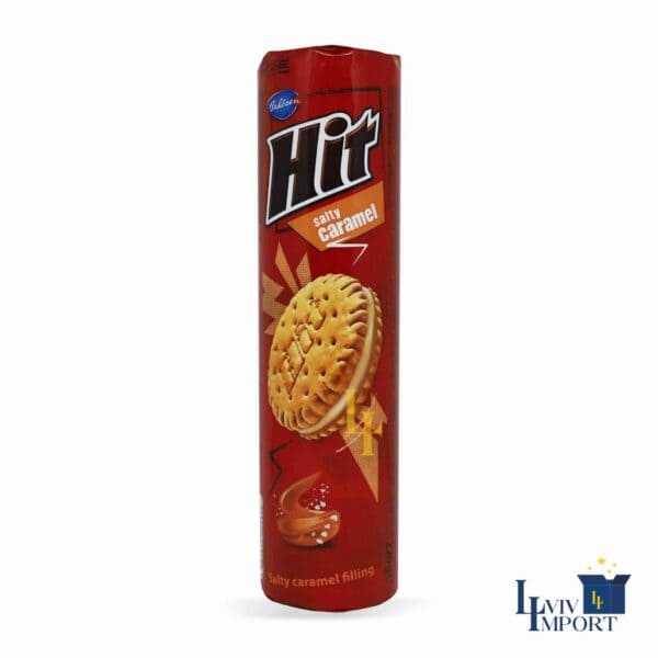 Печиво HIT 220g солона карамель (24 шт/36 ящ)