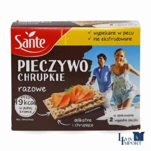 Хлібці хрусткі SANTE 150g razowe цільнозернові (9 шт/91 ящ)