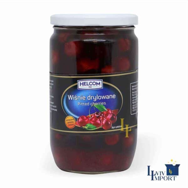 Вишні HELCOM 680g без кісточки ск/б (8 шт/96 ящ)