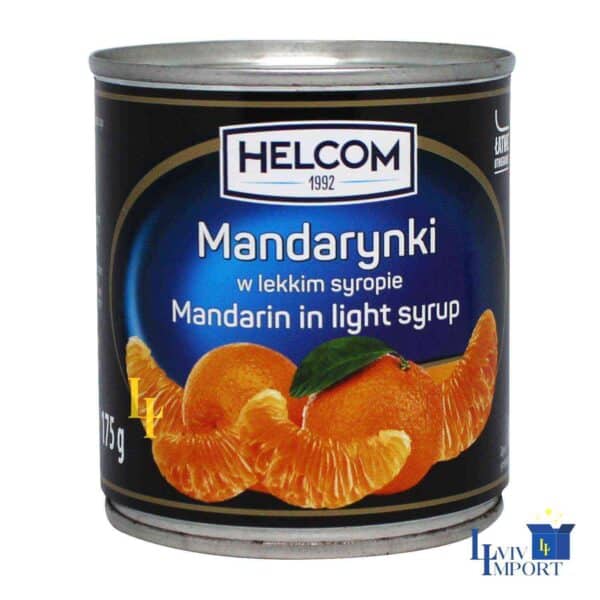Мандарини HELCOM 312g в легкому сиропі ж/б (12 шт/168 ящ)