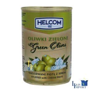 Оливки HELCOM 280g зелені з сиром ж/б (12 шт/196 ящ)