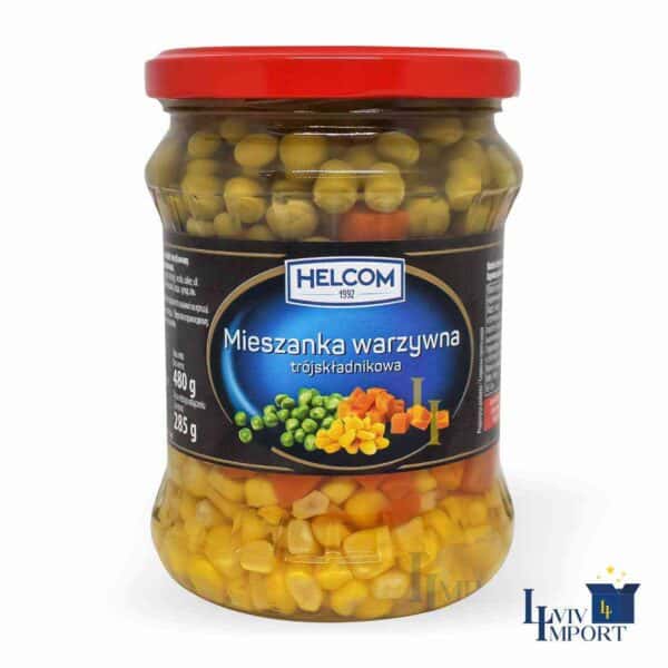 Овочева суміш HELCOM 480g мішанка ск/б (8 шт/126 ящ)