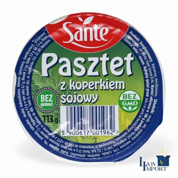 Паштет SANTE 113g соєвий з кропом (12 шт)
