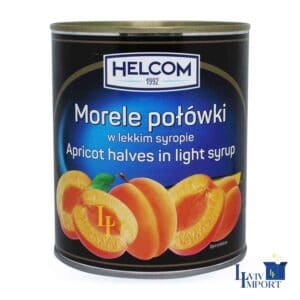 Абрикоси HELCOM 850g половинки у сиропі ж/б (12 шт/72 ящ)
