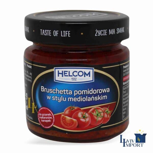 Соус Брускетта HELCOM 225ml медіоланська з помідорами (8 шт/280 ящ)
