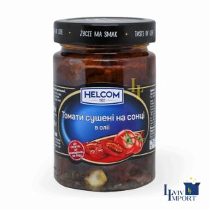 Помідори в'ялені HELCOM 280g в олії половинки ск/б (8 шт/200 ящ)