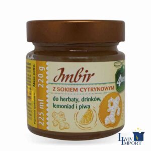 Імбир з лимонним соком 4TEA 220g ск/б (8 шт/280 ящ)