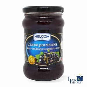 Джем зі зниженим вмістом цукру HELCOM 320g смородина ск/б (8 шт/200 ящ)