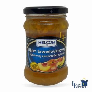 Джем зі зниженим вмістом цукру HELCOM 320g персик ск/б (8 шт/200 ящ)