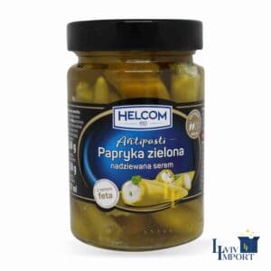 Перець зелений фарширований сиром фета HELCOM 260g ск/б (8 шт/200 ящ)