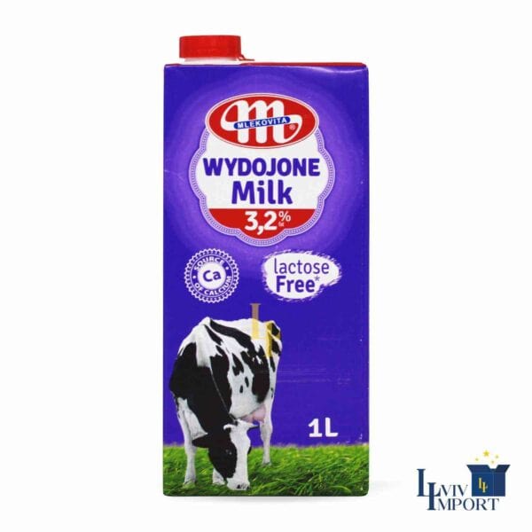 Молоко безлактозне Mlekovita Wydojone mleko 1L 3