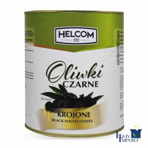 Оливки HELCOM 3kg маслини чорні різані ж/б (6 шт/40 ящ)