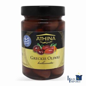 Оливки ATHINA 300g грецькі каламата з кісточкою ск/б (8 шт/200 ящ)