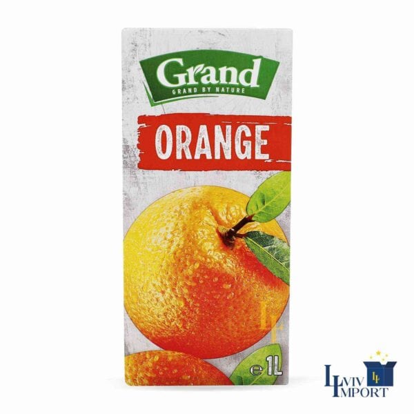 Напій соковмісний т/пак GRAND 1L апельсиновий (12 шт/60 ящ)