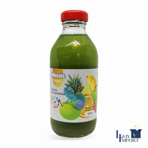 Напій соковмісний скло MESSIS 330ml мультивітамін зелений (12 шт/144 ящ)