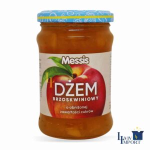 Джем зі зниженим вмістом цукру MESSIS 280g персик ск/б (9 шт/200 ящ)