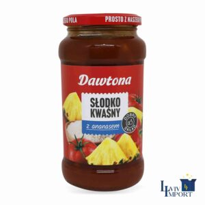 Соус DAWTONA Slodko-kwasny 520g з ананасом до рису (8 шт/136 ящ)
