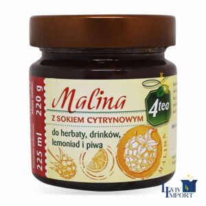 Малина з лимонним соком 4TEA 220g ск/б (8 шт/280 ящ)