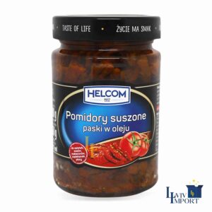 Помідори в'ялені HELCOM 280g в олії смужки ск/б (8 шт/200 ящ)