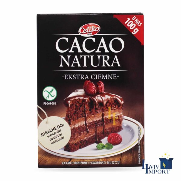 Какао-порошок CELIKO 100g Cacao natura (10 шт)