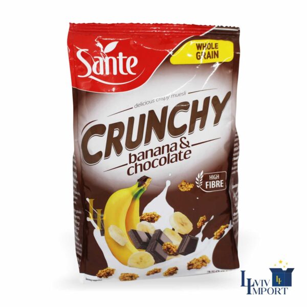 Кранчі SANTE 350g бананово-шоколадні (14 шт/56 ящ)
