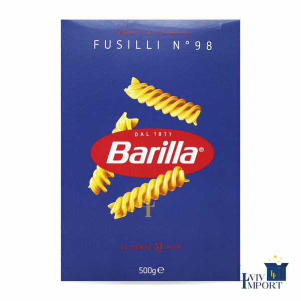 Макарони BARILLA 500g  №98  Fusilli  (12 шт/80 ящ)