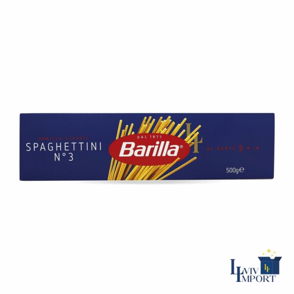 Макарони BARILLA 500g  №03  Spaghettini  (24 шт/56 ящ)