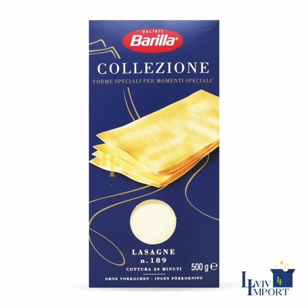 Макарони LASAGNE  BARILLA  500g  №189  (15 шт/80 ящ)