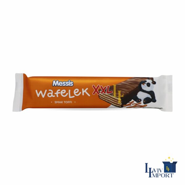 Вафлі MESSIS 50g з смаком тоффі (30 шт/320 ящ)