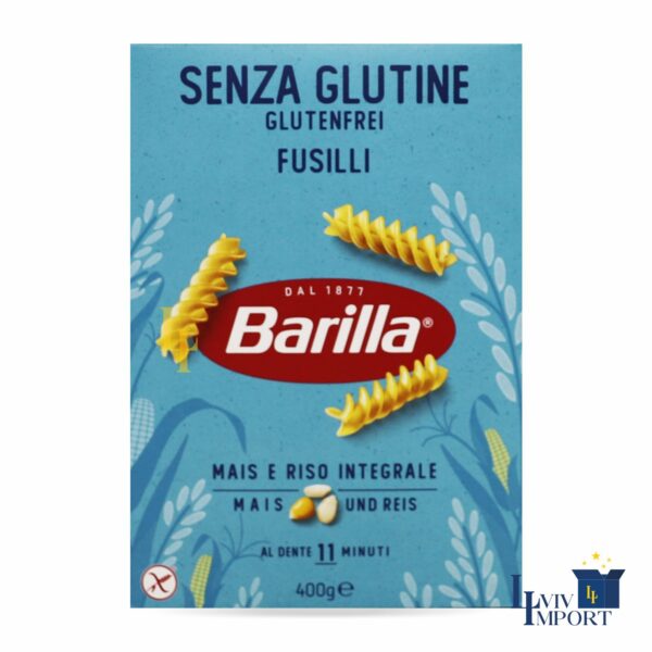 Макарони без глютену BARILLA  400g Fusilli  (14 шт/40 ящ)