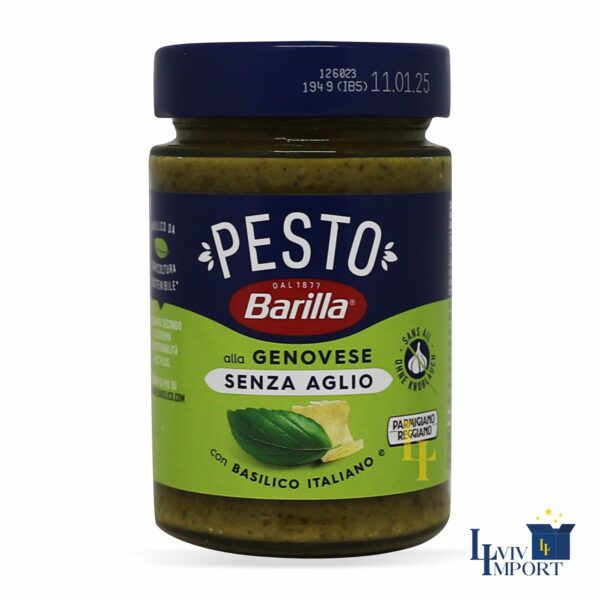 Соус BARILLA 190g Pesto Genovese без часнику (12 шт/180 ящ)