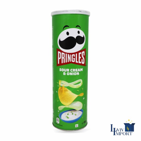 Чипси PRINGLES 165g Sour Cream & Onion (19 шт/56 ящ)*