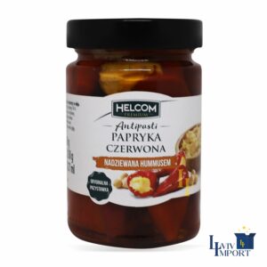 Перець червоний фарширований хумусом HELCOM PREMIUM 260g ск/б (8 шт/200 ящ)
