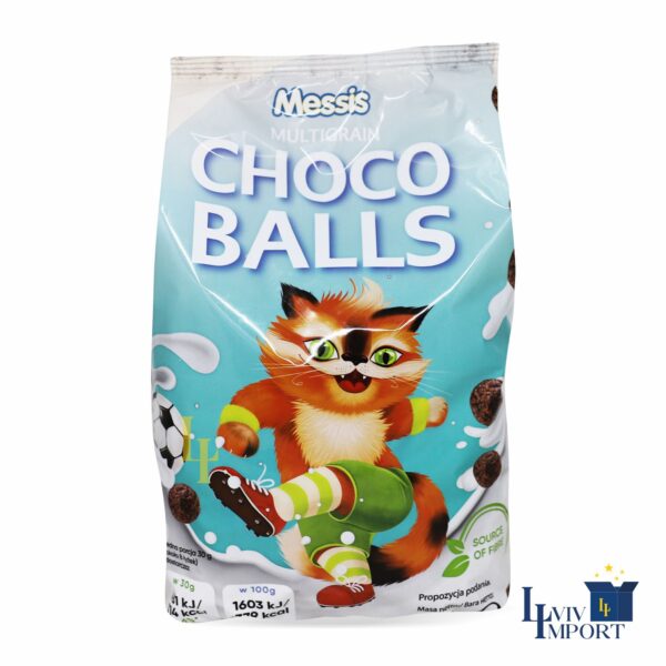 Кульки MESSIS 500g Multigrain choco balls шоколадні (15 шт/32 ящ)