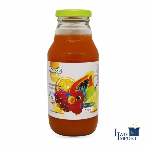 Напій соковмісний скло MESSIS 330ml мультивітамін помаранчевий (15 шт/112 ящ)