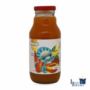 Напій соковмісний скло MESSIS 330ml "Динозаврик" персик+ морква (15 шт/112 ящ)