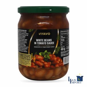 Квасоля в томатному соусі VIYAVO 480г ск/б (12 шт/100 ящ)