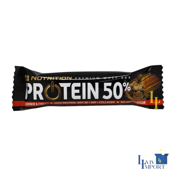 Протеїновий батончик SANTE 40g Nutrition Protein 50% печиво та крем (24 шт/500 ящ)