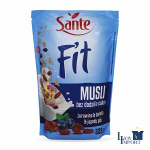 Мюслі SANTE 225g FIT без додавання цукру з журавлиною