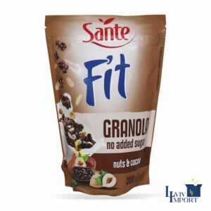 Гранола SANTE 300g FIT без додавання цукру шоколадна з горіхами (12 шт/56 ящ)