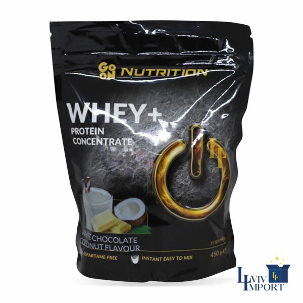 Протеїн Go On Nutrition Whey+ 450g шоколад-кокос (7 шт/72 ящ)