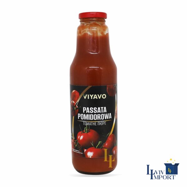 Томатне пюре VIYAVO 770g Passata ск/б (8 шт/85 ящ)