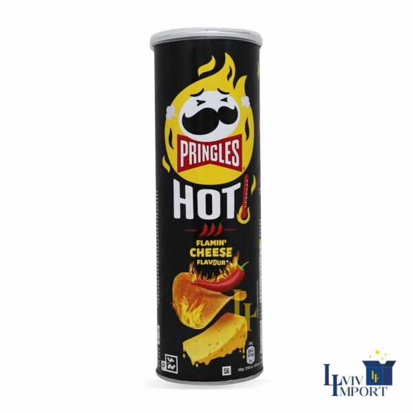 Чипси PRINGLES 160g Hot Flamin' Cheese (9 шт/105 ящ)*