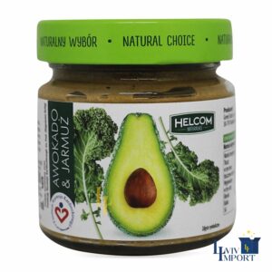 Паста з авокадо та капусти кале HELCOM NATURALNIE 180g ск/б (8 шт/280 ящ)