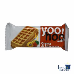 Бельгійські вафлі YOO!HOO 50g з абрикосовою начинкою (12 шт/448 ящ)