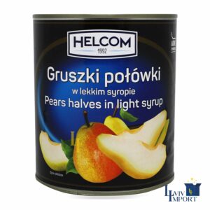 Груші HELCOM 850ml половинки у сиропі ж/б (12 шт/72 ящ)