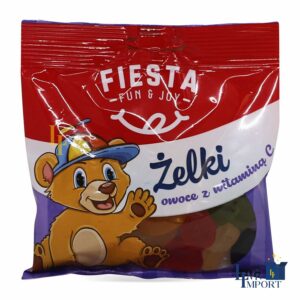 Желейні цукерки FIESTA 80g фрукти з вітаміном С (15 шт/384 ящ)