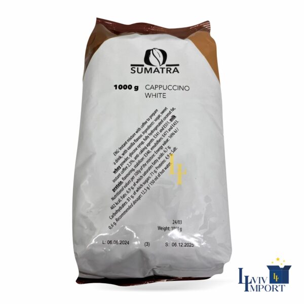 Напій CAPPUCCINO SUMATRA 1kg White (10 шт)